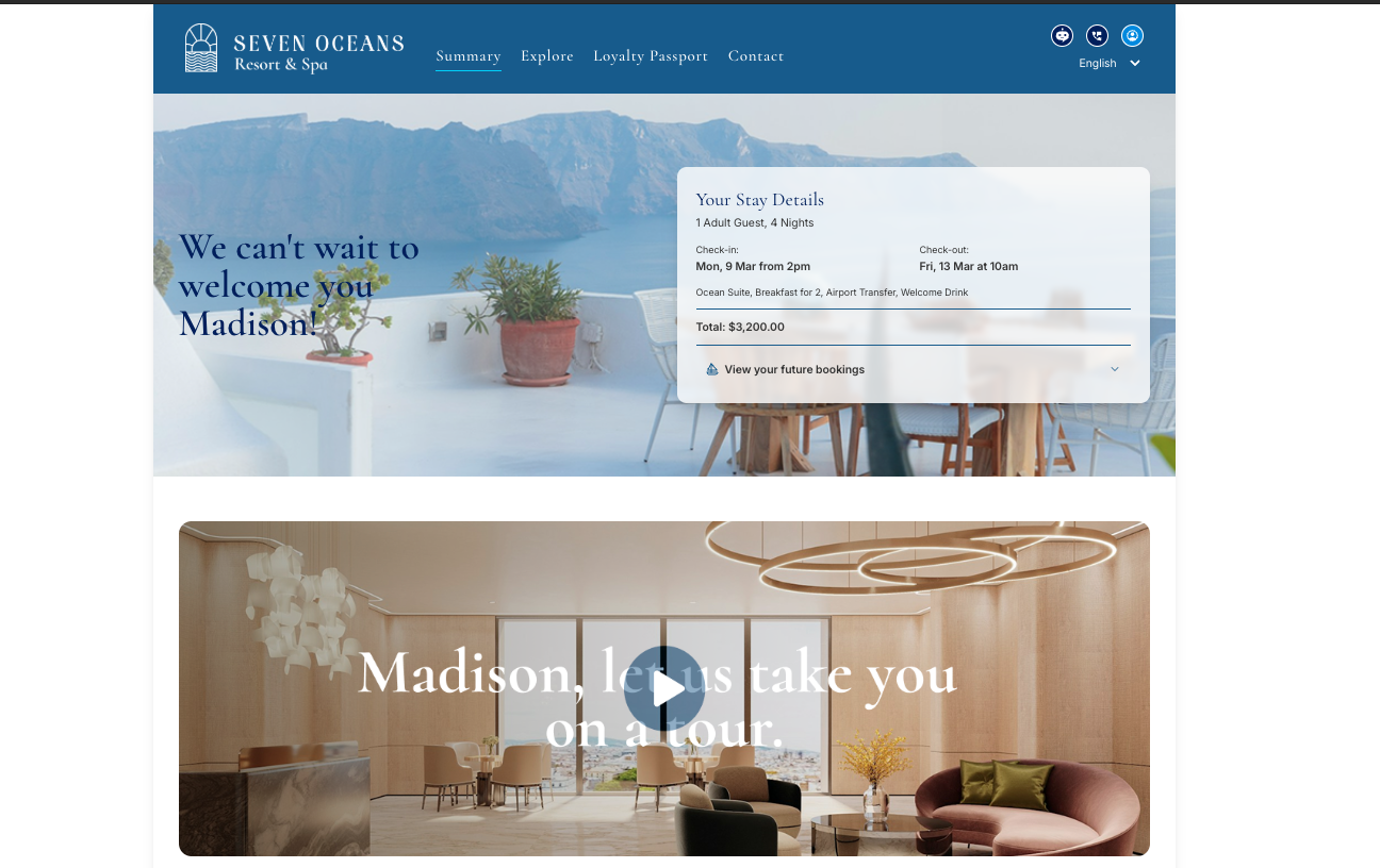 Welcome: Business & Leisure statement preview